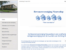 Tablet Screenshot of bewonersvereniging-nieuwediep.nl